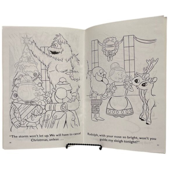 VINTAGE 90s Rudolph the Red-Nosed Reindeer Movie Book Games Bundle NWT - Picture 12 of 16